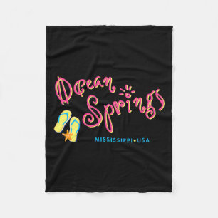 Ocean Springs Mississip Fleece Blanket
