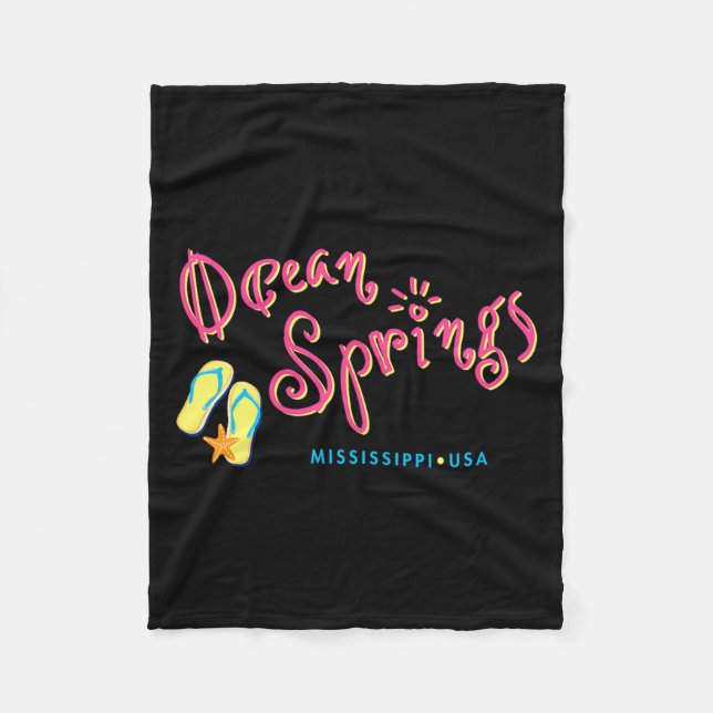Ocean Springs Mississip Fleece Blanket (Front)