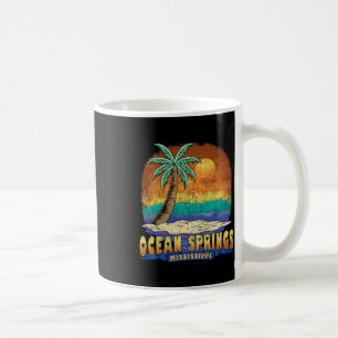 Ocean Springs Mississippi Vintage Distressed Souve Coffee Mug