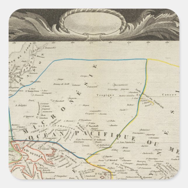 Ocean Square Sticker (Front)