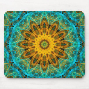 Ocean Star Mandala Mouse Mat