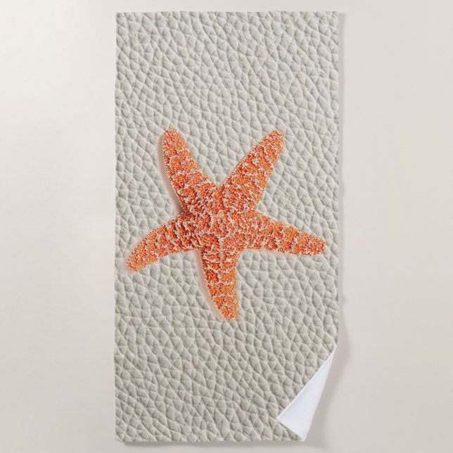 Ocean Starfish Beach Towel (Front)