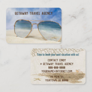 Ocean Starfish In Sunglasses    Business Card