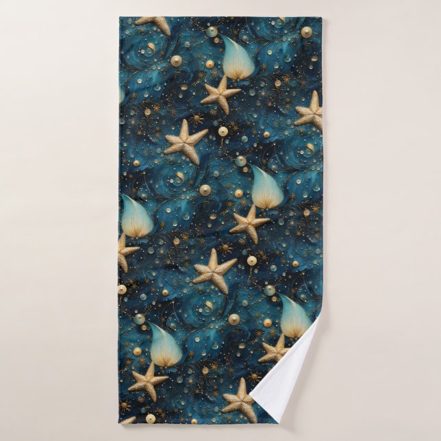 Ocean Starfish Pattern Bath Towel (Bath Towel)