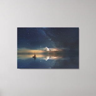 Ocean Starry Sky Canvas Print