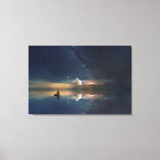 Ocean Starry Sky Canvas Print
