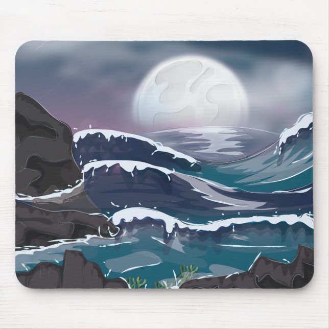 Ocean Storm Mouse Mat (Front)
