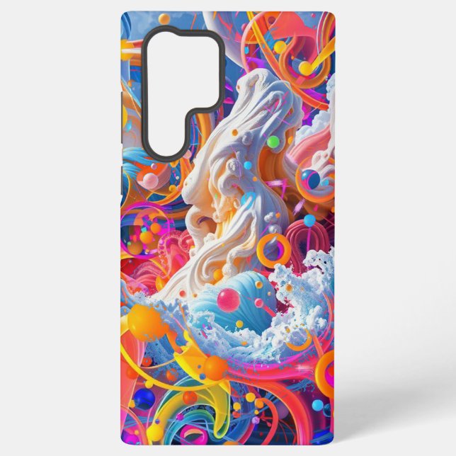 Ocean Storm Samsung Galaxy S22 Ultra Case (Back)