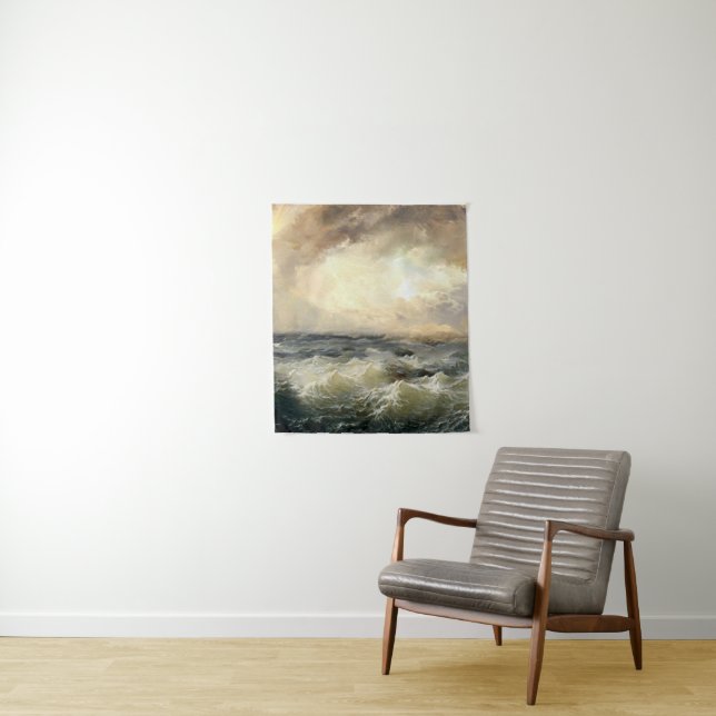 Ocean Storm Waves Tapestry (In Situ)