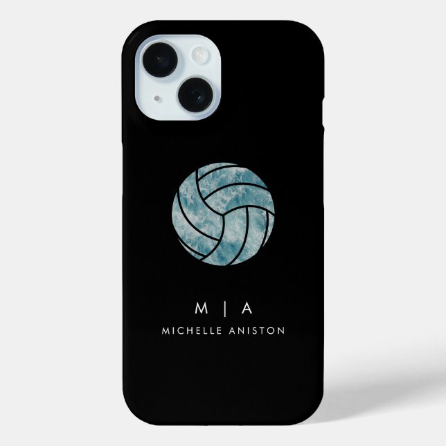 Ocean Summer Beach Waves Volleyball Personalised Case-Mate iPhone Case (Back)