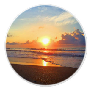 Ocean Sun Ceramic Knob