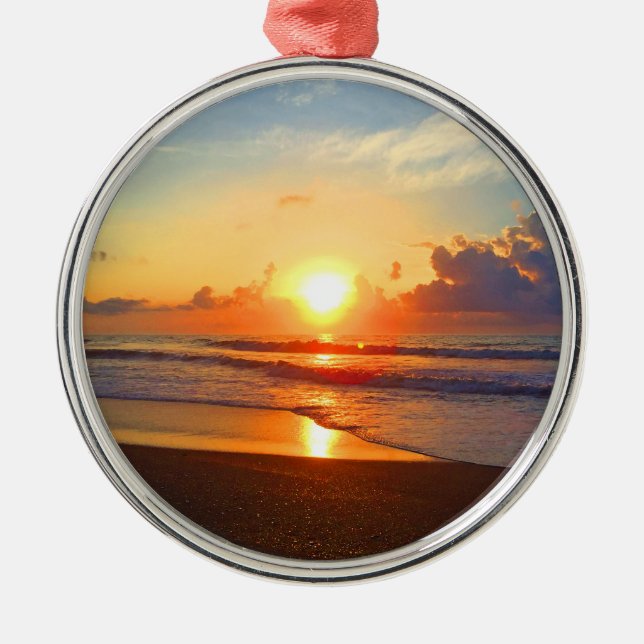 Ocean Sun Metal Tree Decoration (Front)