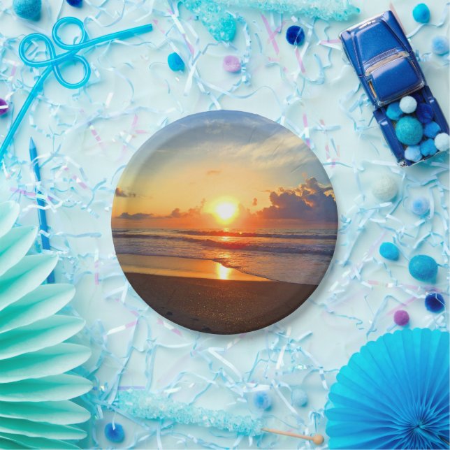 Ocean Sun Paper Plate (Party)