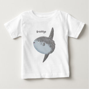 Ocean sunfish mola mola cute cartoon baby T-Shirt