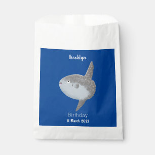 Ocean sunfish mola mola cute cartoon favour bags