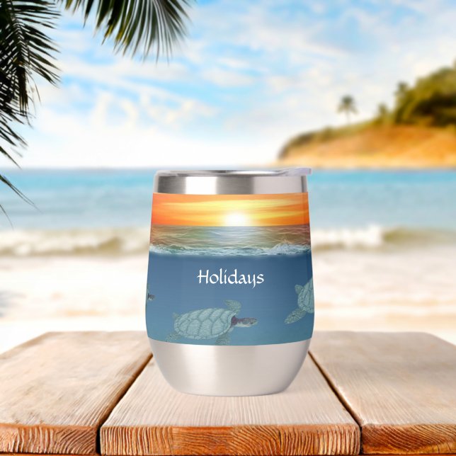 Ocean Sunrise and Sea Turtles (Beach)