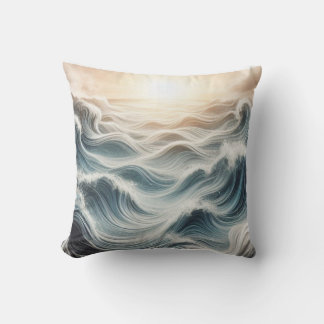 Ocean Sunrise Chaos Cushion