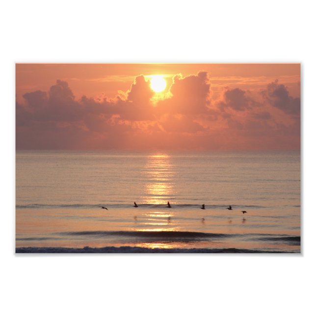 Ocean Sunrise - Daytona Beach, FL Photo Print (Front)