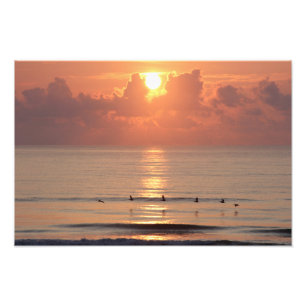 Ocean Sunrise - Daytona Beach, FL (Poster) Photo Print