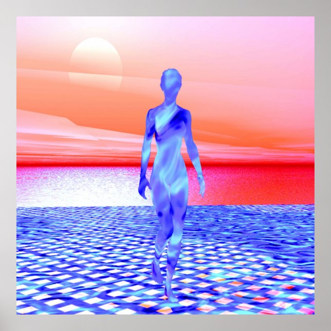 Ocean Sunrise Poster (Front)