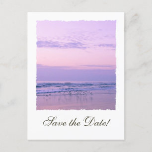 Ocean Sunrise Save the Date Announcement Postcard