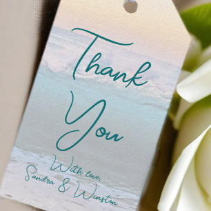 Ocean Sunrise Thank You Favor Tags