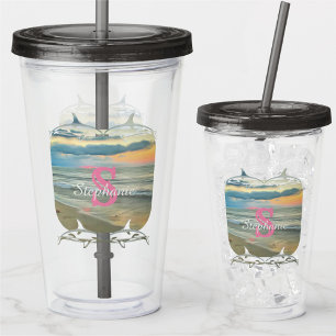 Ocean Sunset 0735 Acrylic Tumbler