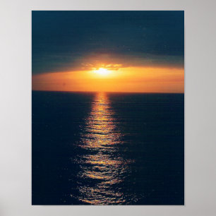 Ocean Sunset-Add Text Poster