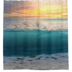 Ocean Sunset Beach Photo 193 Shower Curtain
