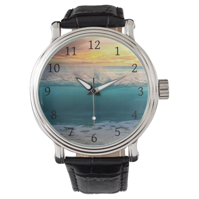 Ocean Sunset Beach Photo 193 Watch (Front)