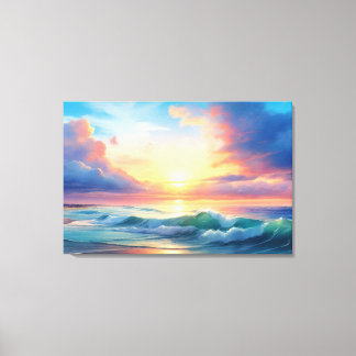 Ocean Sunset Canvas Print