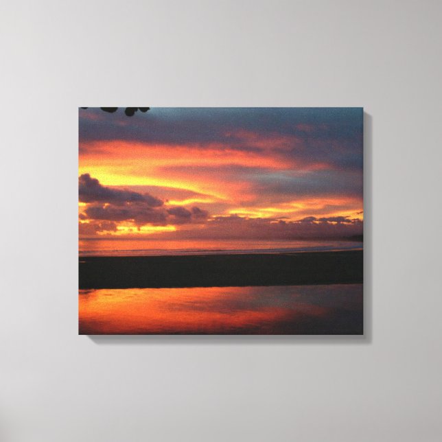 Ocean Sunset Canvas Print (Front)