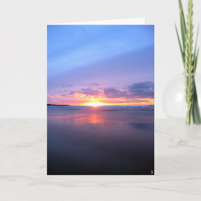 Ocean Sunset Card (Front)