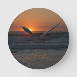 Ocean Sunset Clock