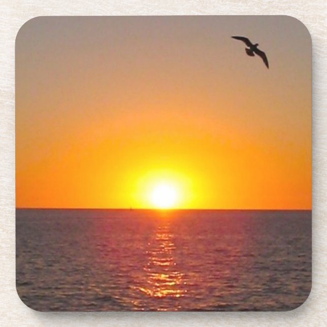 Ocean Sunset Coaster Set (Front)