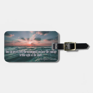 Ocean Sunset custom luggage tag