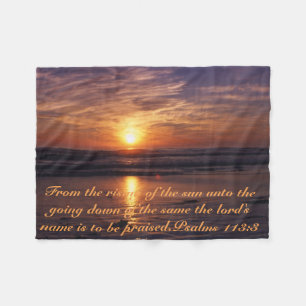 Ocean sunset fleece blanket