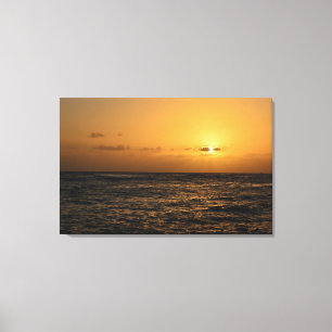 Ocean Sunset in Hawaii Canvas Print