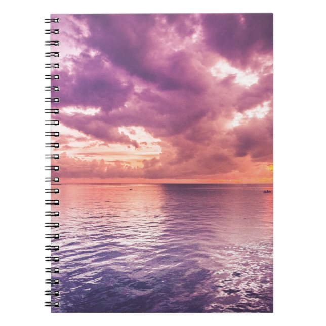 Ocean Sunset Inspirational Notebook (Front)