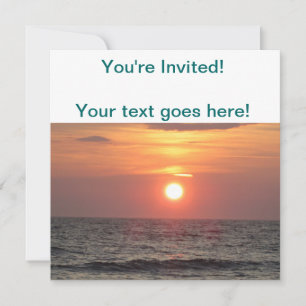 Ocean Sunset Invitation