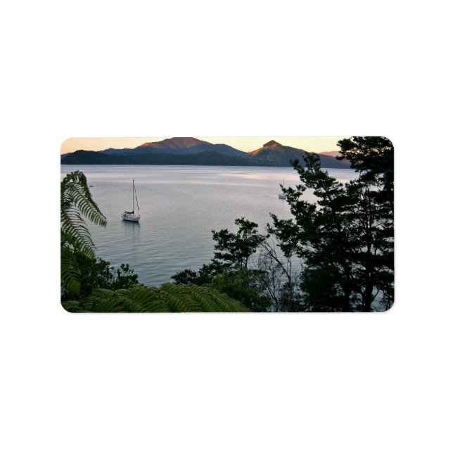 Ocean Sunset Label (Front)