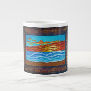 Ocean Sunset Large Coffee Mug