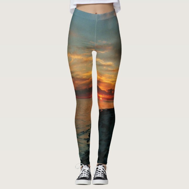 Ocean Sunset leggings (Front)