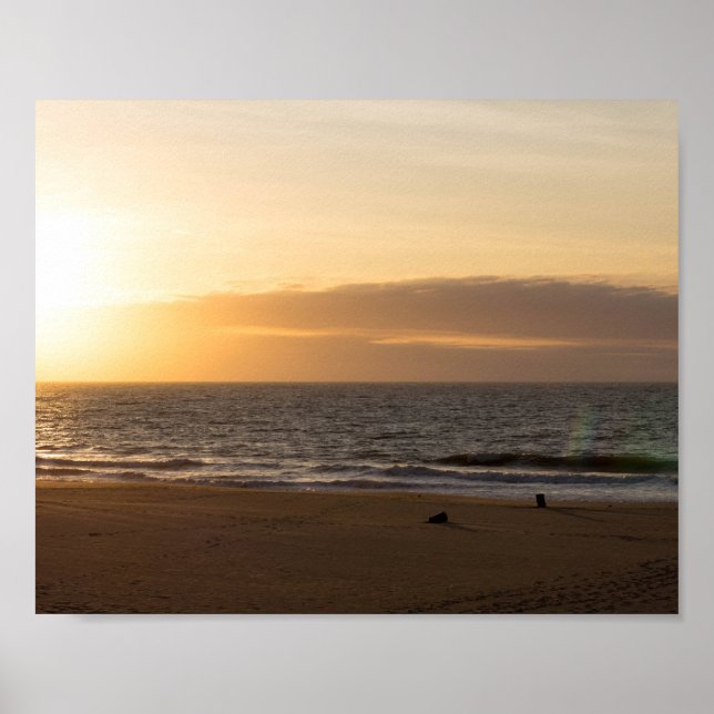 Ocean Sunset Poster (Front)