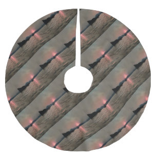 Ocean Sunset Sailboat Sunset Bozburun Marmaris Brushed Polyester Tree Skirt