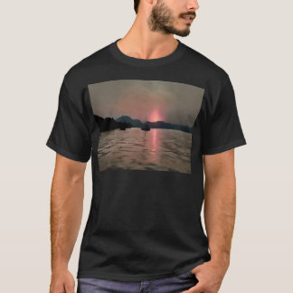 Ocean Sunset Sailboat Sunset Bozburun Marmaris T-Shirt