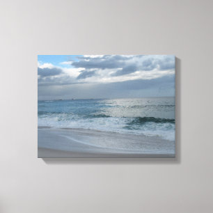 Ocean surf and sky canvas print