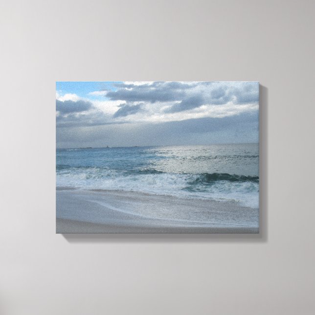 Ocean surf and sky canvas print (Front)