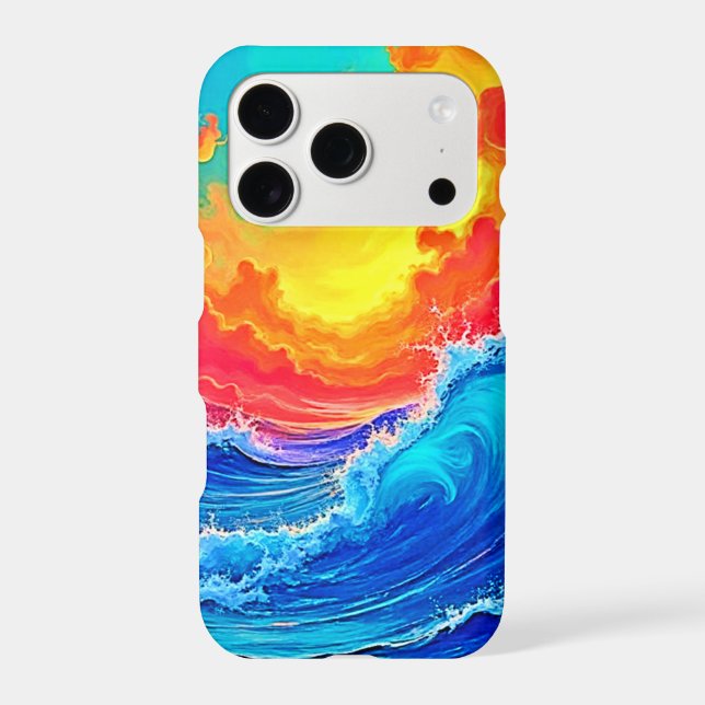 Ocean Surge: Radiant Sunset Wave (Back)