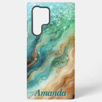 Ocean Swirl Custom Name